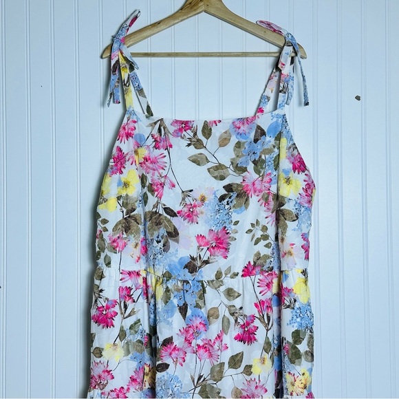 Lane Bryant Floral Maxi Dress with Tie Straps - Picture 2 of 11